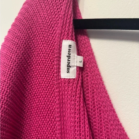 Superdown Reversible Color block Pink Sweater - Picture 4 of 5